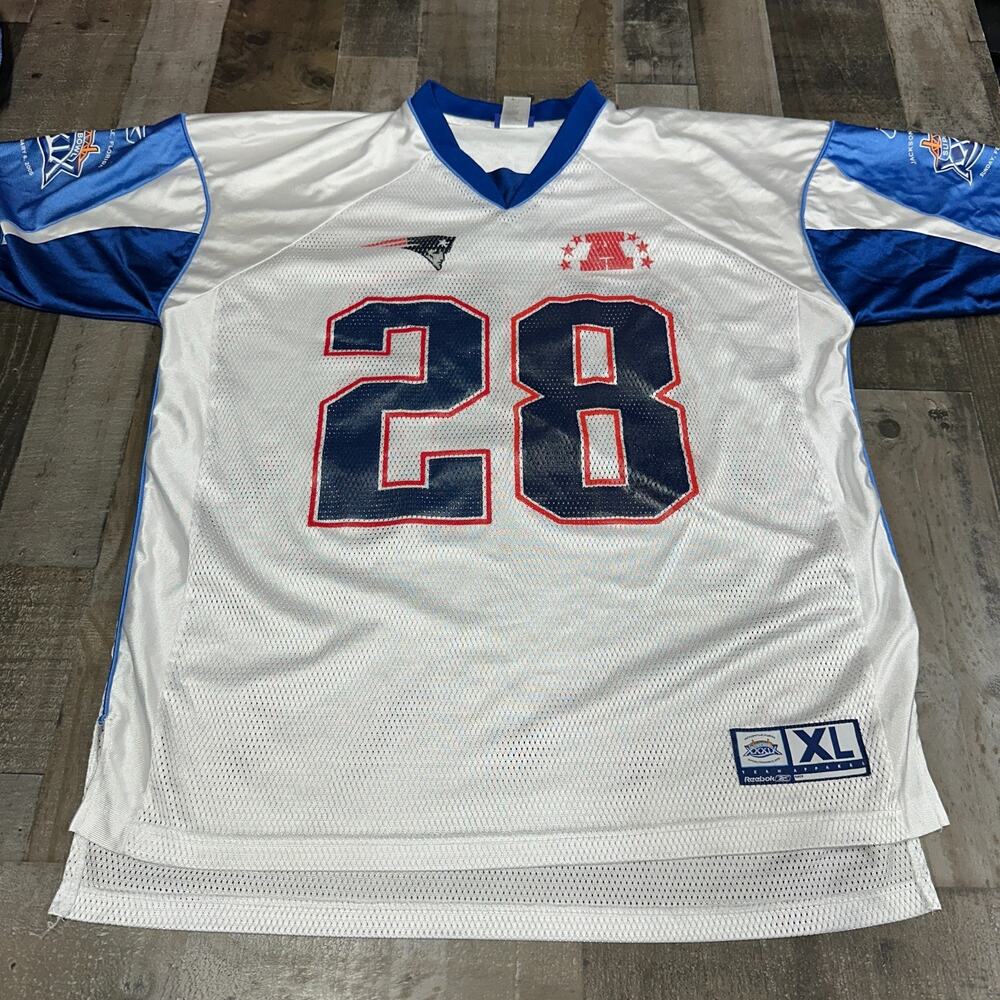 REEBOK TEAM APPAREL NE PATRIOTS COREY DILLION #28 XXXIX SUPERBOWL JERSEY XL